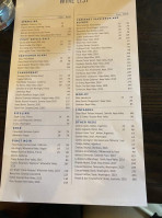 Primary Restaurant Bar menu