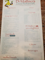 Di Matteo's Pizza menu