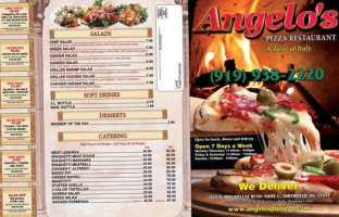 Angelo's Pizza menu