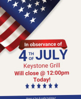 Keystone Grill food