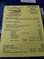 Tail Winds Cafe menu