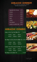 Mizu Japanese Sushi menu