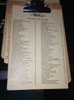 William Collier's menu