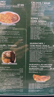 Tacos El Tio menu