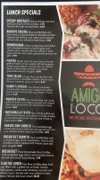Amigo Loco Quitman Mexican menu