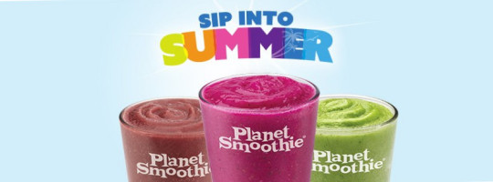 Planet Smoothie menu