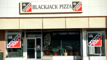 Blackjack Pizza Salads outside