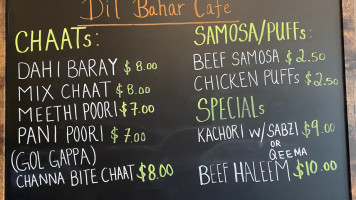 Dil Bahar Cafe food