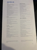 Bistro 40 menu