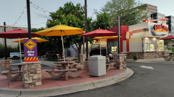 Good Times Burgers Frozen Custard inside