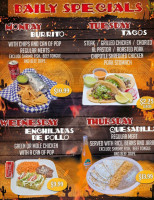 Taqueria Los Compadres menu