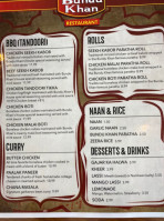 Bundu Khan menu