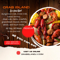 Crab Island Seafood Boil food