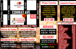 Pollos Nortenos menu