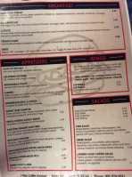 Woodys Burger And Beer menu