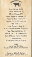 Fatz Cafe menu