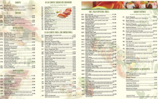 Mt. Fuji Hibachi Sushi menu