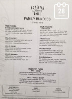 Bonefish Grill, LLC menu
