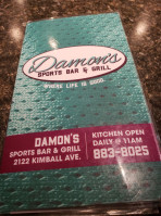 Damons menu