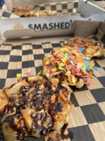 Smashed Waffles food