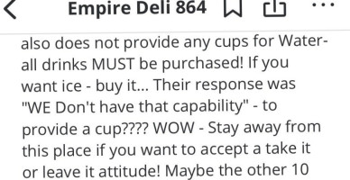 Empire Deli food