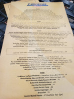 Parkshore Grill menu