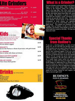 Rudino's Pizza Grinders menu