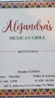 Alejandra's Mexican Grill outside