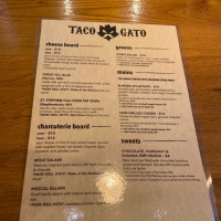 Taco Gato menu