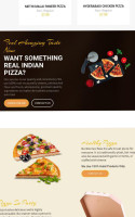 Indian Pizzas food