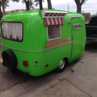 Green Joe Coffee Truck outside