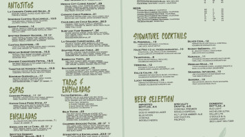 Spotted Donkey Cantina menu