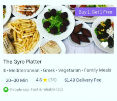 The Gyro Platter food