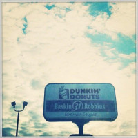 Dunkin' outside