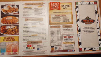 Texas Roadhouse menu