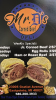 Mr. D's Corned Beef Deli food