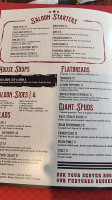 The Local Saloon menu