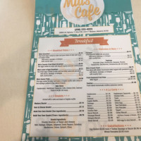 Mia's Cafe menu