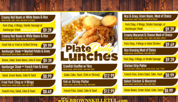 Brown Skillet Downtown menu