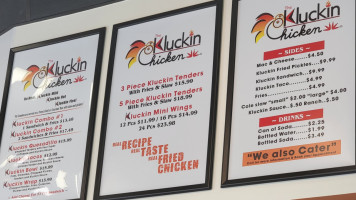 The Kluckin Chicken menu