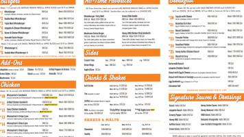 Whataburger menu