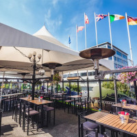 Rooftop Patio at the Strathcona Hotel outside