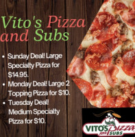 Vito's Pizza And Subs food