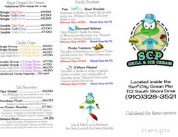 Surf City Pier menu