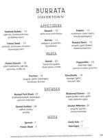 Burrata Havertown menu