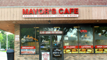 Mayor's Cafe Bagel Emporium outside