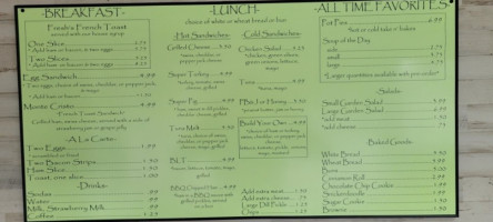 Fresh's Homemade Eatery menu