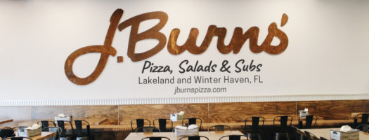 J. Burns' Pizza Shop food
