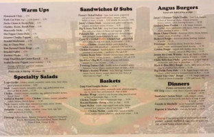 Jerseys Sports And Grill menu