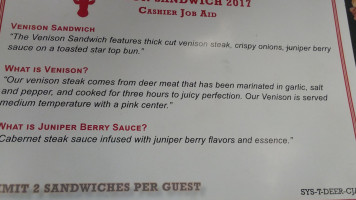 Arby's menu